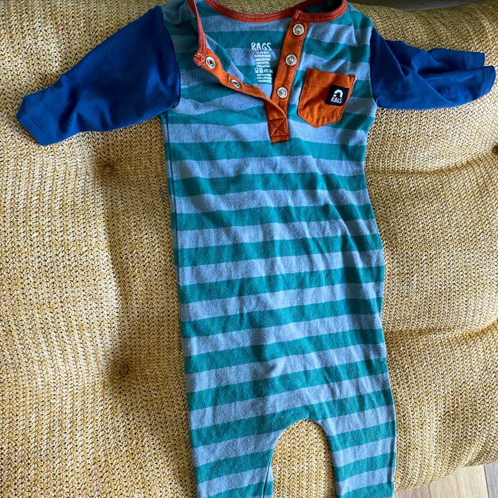 Rags to raches long sleep onesie!
